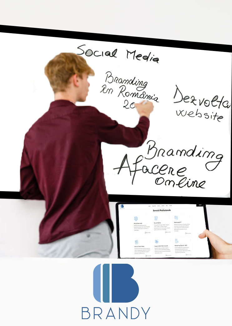Membru echipa web design e-Brandy prezinta servicii web oferite